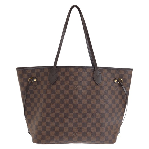Louis Vuitton Handbags - LOUIS VUITTON Brown Damier Leather Neverfull MM Shoulder Bag